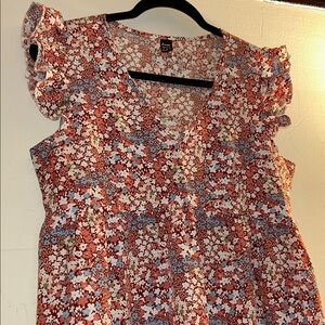 Floral V-Neck Mini Dress